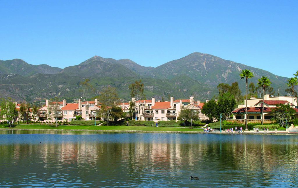 The 7 Safest Cities in Southern California in 2021 5 View Of Rancho Santa Margarita Lake And Mountains In The Distance